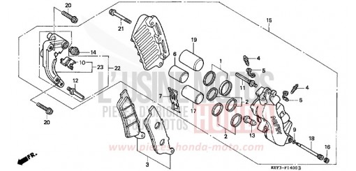 FRONT BRAKE CALIPER FES125W de 1998